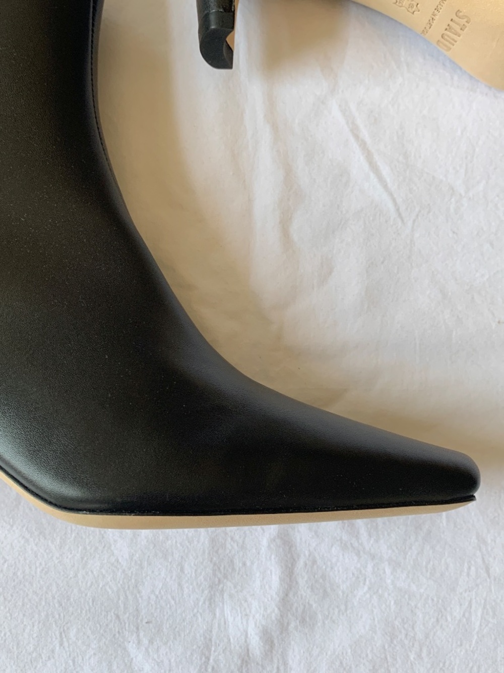 Staud Wally Leather Ankle Boots Black 37 - Picture 3 of 16